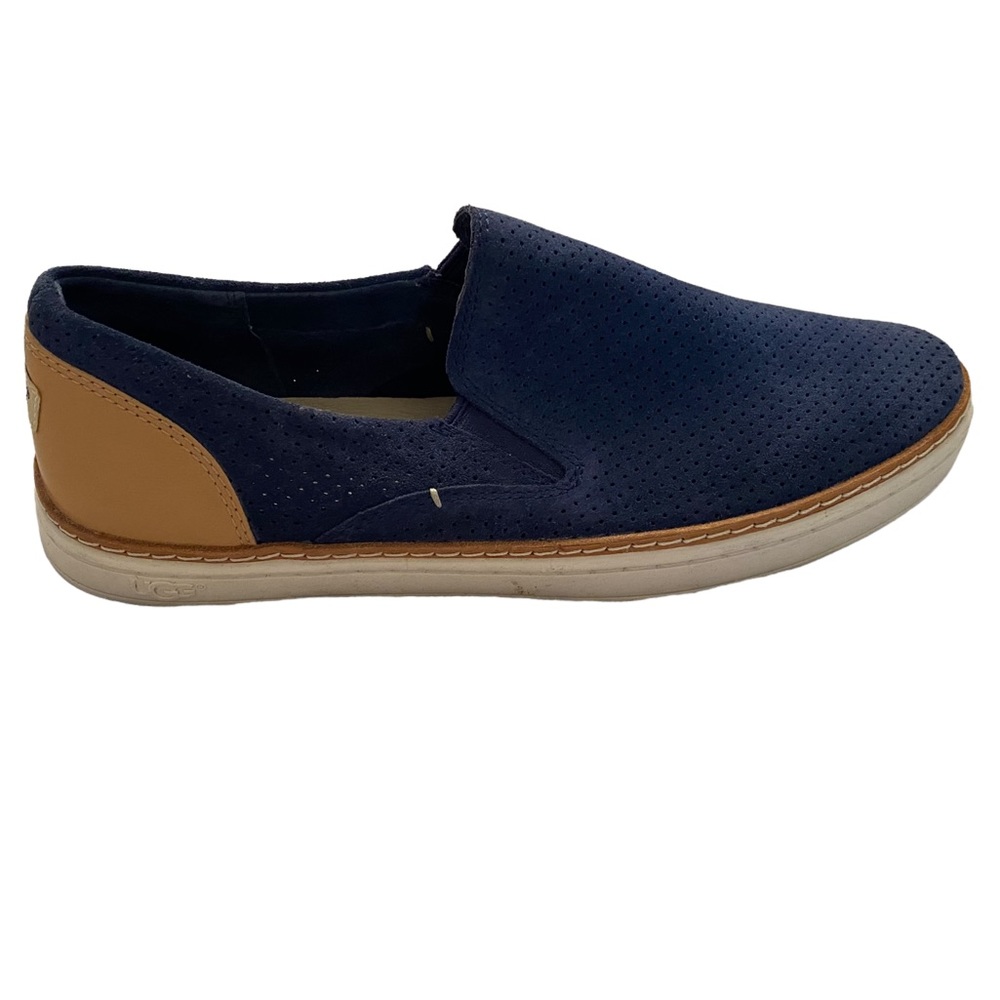 Navy Blue UGG Adley Perforated Sneakers - Picture 4 of 7